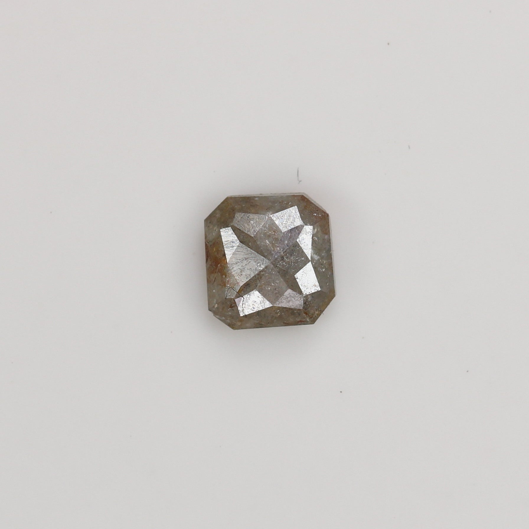 Unique 0.40 CT Salt & Pepper Cushion Cut Diamond | Perfect for Prong Set Rings - JayKrishna Diamond