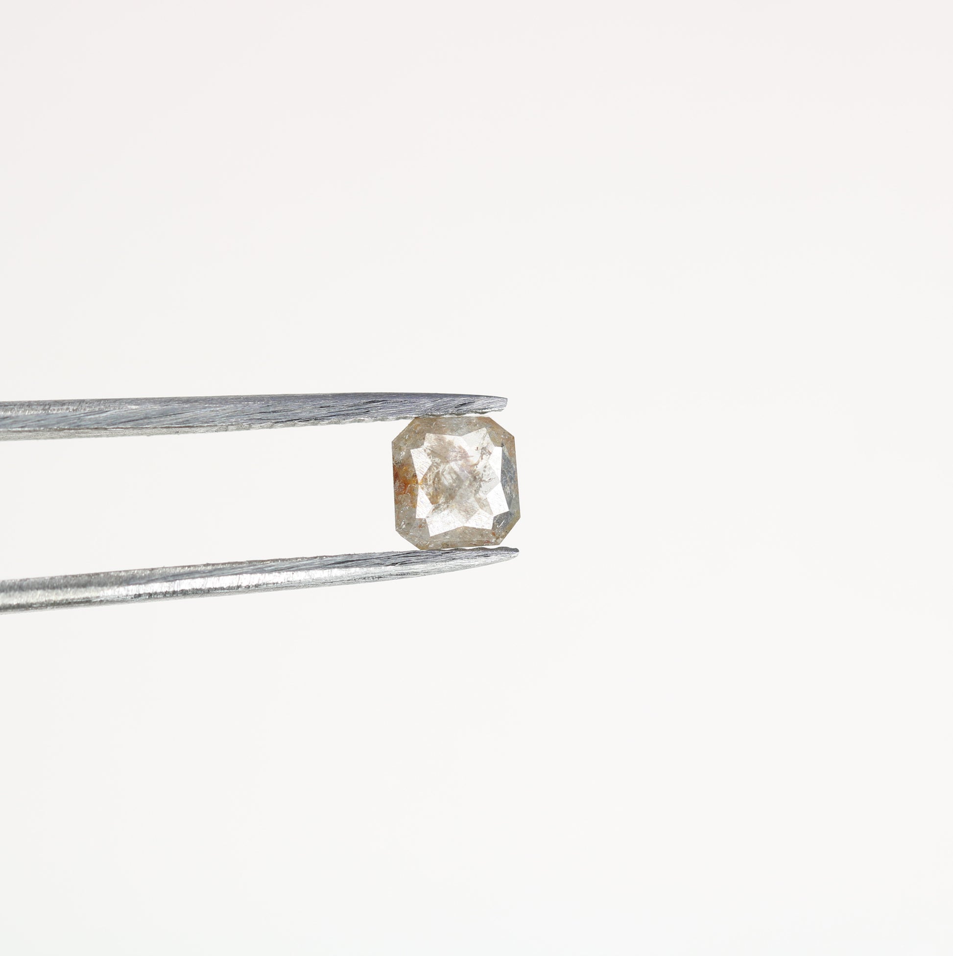 Unique 0.40 CT Salt & Pepper Cushion Cut Diamond | Perfect for Prong Set Rings - JayKrishna Diamond