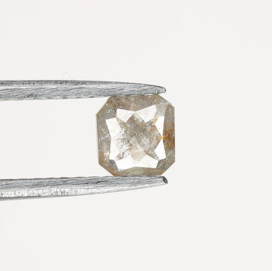 Unique 0.40 CT Salt & Pepper Cushion Cut Diamond | Perfect for Prong Set Rings - JayKrishna Diamond