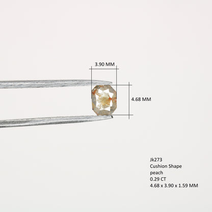 0.29 CT Peach Cushion Shape Diamond – Ideal for Wedding Rings | Perfect Valentine's Day Gift | Beautiful Ring for Girlfriend - JayKrishna Diamond