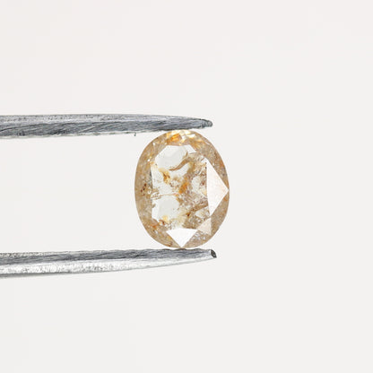 0.54 CT Peach Colour Oval Shape Brilliant Cut Diamond For Engagement Ring | - JayKrishna Diamond