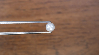 0.40 CT 4.40 x 2.30 MM Natural White Round Rose Cut Diamond for Custom Designer Jewelry, Unique Engagement Rings & Elegant Fine Jewelry