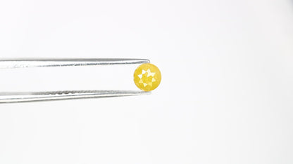 0.46 CT 4.60 MM Round Rose Cut Antique Yellow Loose Diamond | Natural Diamond for Designer Ring