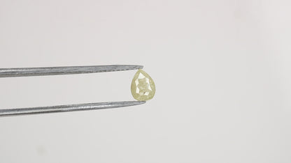 0.41 CT Light Yellow Pear Diamond  For Valentine Gift Ring | Customize Rose Gold Solitaire Pear Pendant