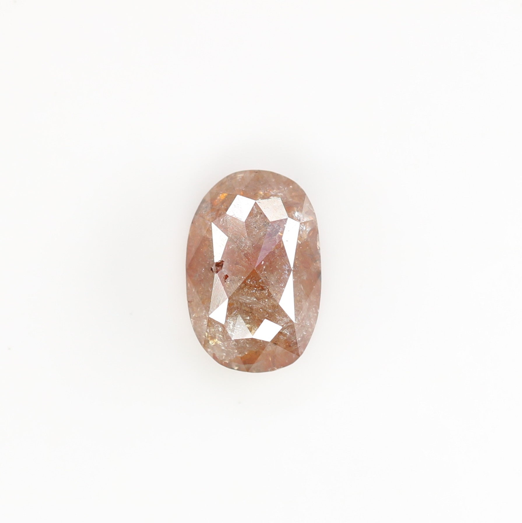 1.07 CT  Red Colour Oval Shape Diamond For Wedding Ring - JayKrishna Diamond