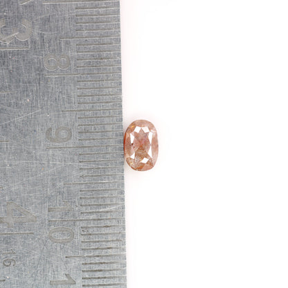 1.07 CT  Red Colour Oval Shape Diamond For Wedding Ring - JayKrishna Diamond