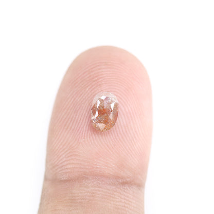 1.07 CT  Red Colour Oval Shape Diamond For Wedding Ring - JayKrishna Diamond