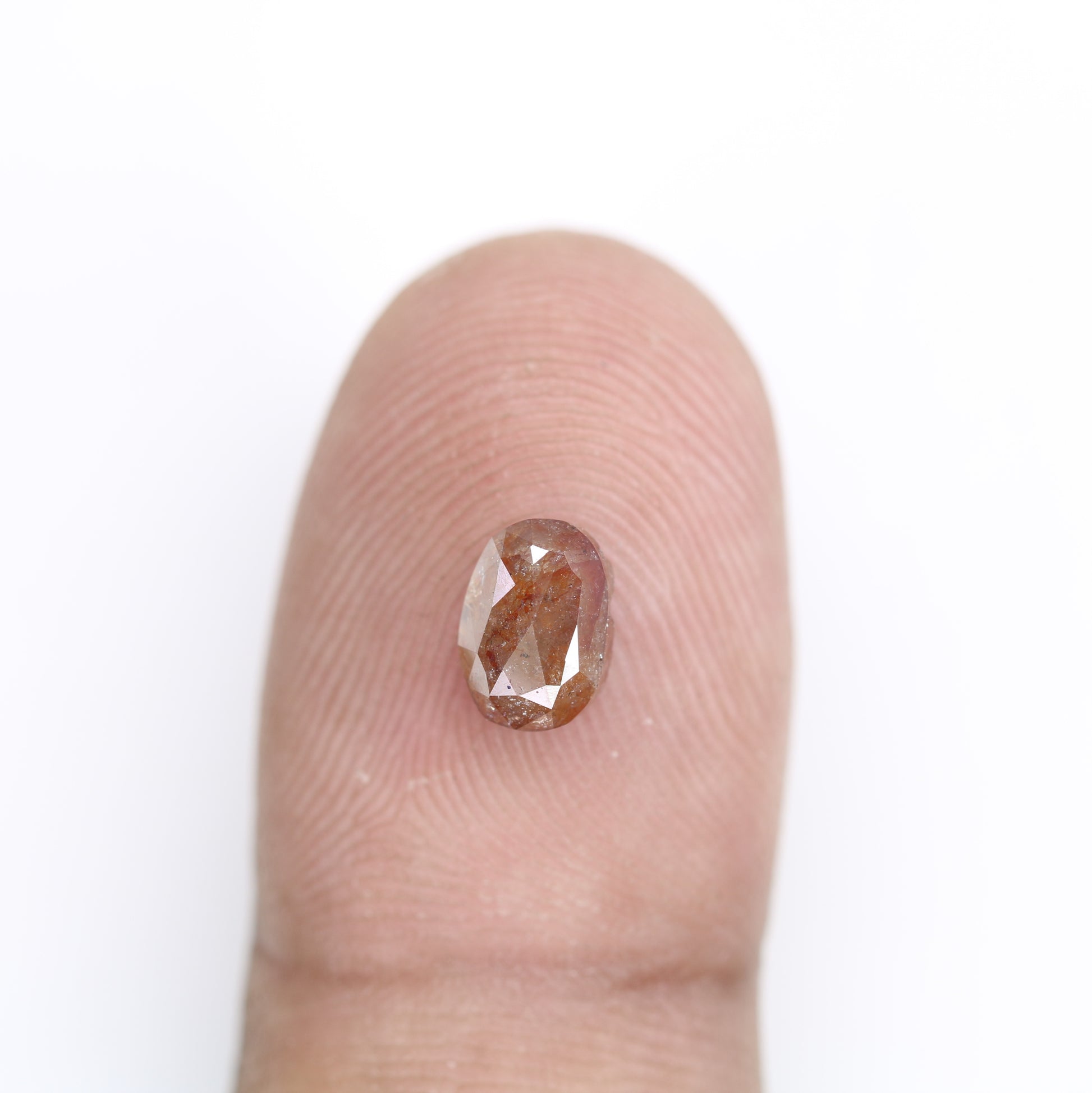 1.47 CT Oval Shape Red Natural Fancy Diamond For Engagement Ring | Customize Ring | Red Oval Diamond | Red Diamond Ring - JayKrishna Diamond