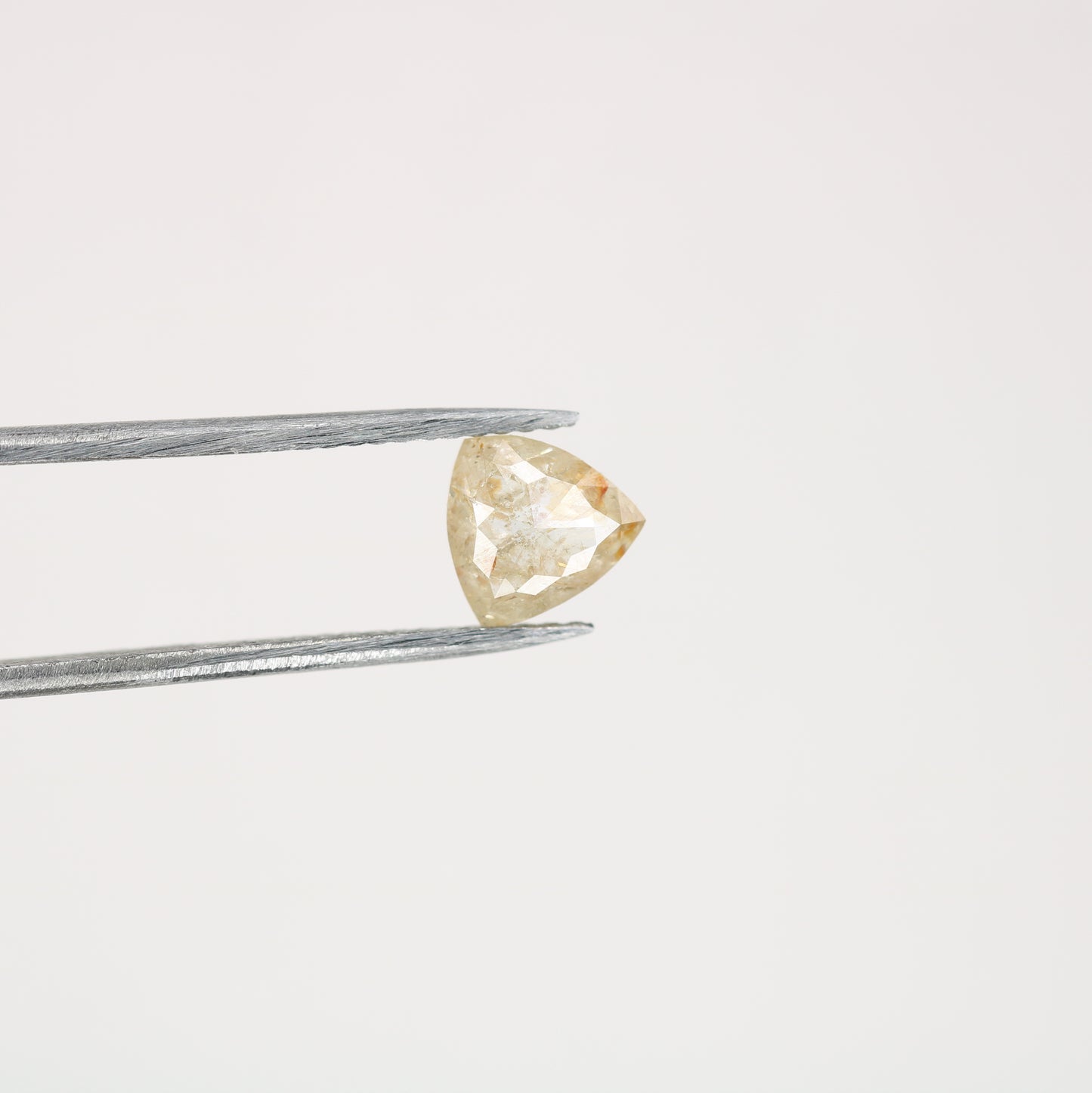 0.83 CT Peach Colour Triangle Shape Rose Cut Diamond For gift Ring | Rose Gold Engagement Ring - JayKrishna Diamond