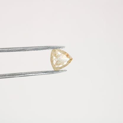 0.83 CT Peach Colour Triangle Shape Rose Cut Diamond For gift Ring | Rose Gold Engagement Ring - JayKrishna Diamond