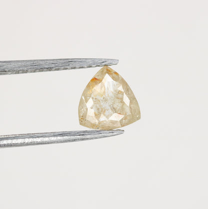 0.83 CT Peach Colour Triangle Shape Rose Cut Diamond For gift Ring | Rose Gold Engagement Ring - JayKrishna Diamond