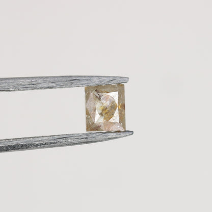 0.30 CT Square Shape Natural Peach Diamond – Ideal for Engagement Rings | Handmade Jewelry with Unique Peach Diamond - JayKrishna Diamond