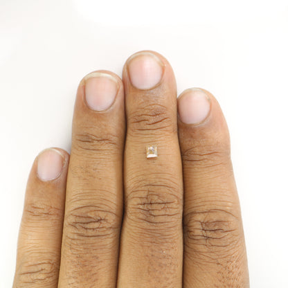 0.30 CT Square Shape Natural Peach Diamond – Ideal for Engagement Rings | Handmade Jewelry with Unique Peach Diamond - JayKrishna Diamond