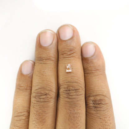 0.75 CT Baguette Shape Peach Colour Natural Loose Diamond For Anniversary Ring | - JayKrishna Diamond
