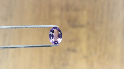 0.95 CT Purple Amethyst Loose Oval Cut Gemstone For Proposal Ring