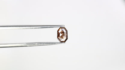 0.59 CT Dark Brown Emerald-Shaped Natural Diamond – Bold Loose Gem for Statement Rings