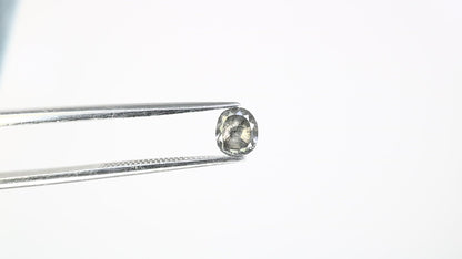 0.54 CT 5.10 MM Oval Shape Salt and Pepper Diamond For Wedding Ring