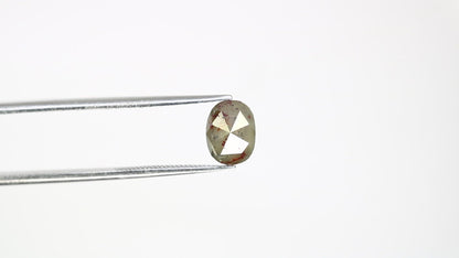 1.45 CT Oval Cut 8.00 MM Loose Grey Natural Diamond For Engagement Ring
