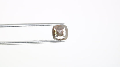 1.70 CT 7.10 MM Polished Cushion Shape Fancy Grey Diamond For Proposal Ring