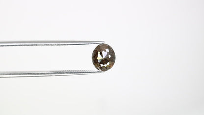 1.51 CT Loose Grey Natural 7.40 MM Oval Cut Diamond For Engagement Ring