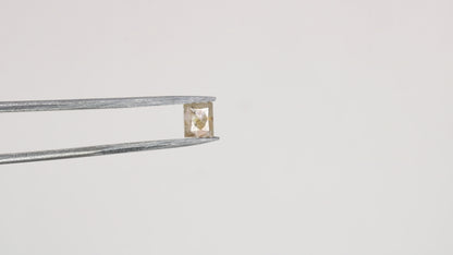 0.30 CT Square Shape Natural Peach Diamond – Ideal for Engagement Rings | Handmade Jewelry with Unique Peach Diamond