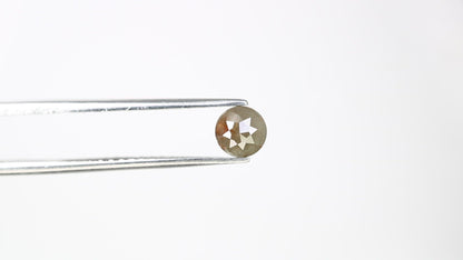 0.67 CT Round Rose Cut Natural Grey Diamond (5.30 MM) for Proposal Ring - Unique Gemstone for Custom Jewelry Designs