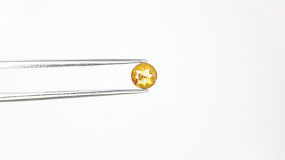 0.52 CT Fancy Yellow Polished Round Rose Cut 4.70 MM Diamond For Designer Ring