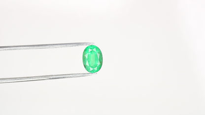1.25 CT 8.01 MM Fancy Oval Shape Natural Green Emerald Gemstone For Anniversary Gift