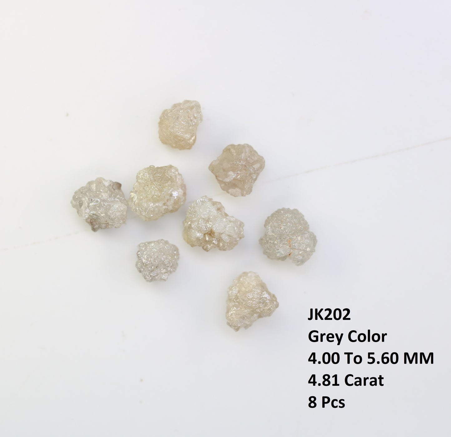 4.81 CT Raw Grey Rough Irregular Cut Diamond For Engagement Ring - JayKrishna Diamond