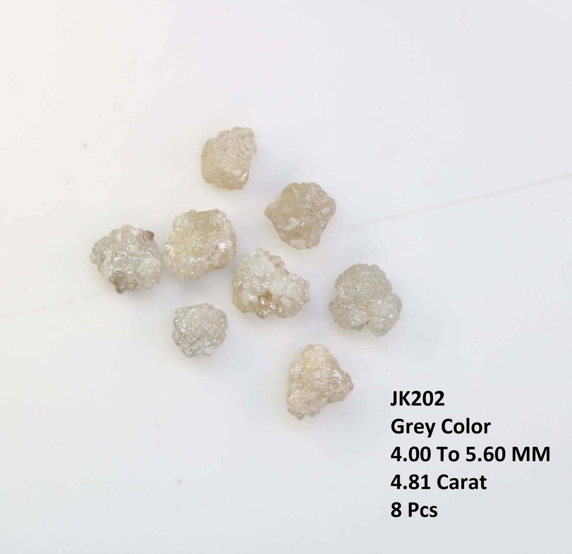 4.81 CT Raw Grey Rough Irregular Cut Diamond For Engagement Ring - JayKrishna Diamond