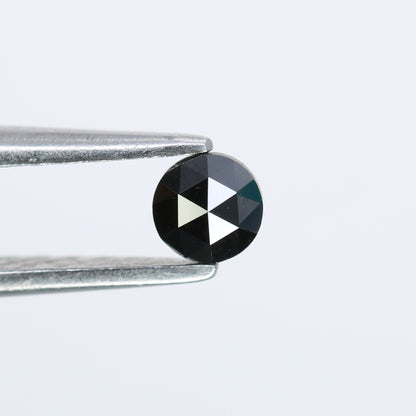 0.21 CT Round Rose Cut Natural Black Diamond – Perfect for Engagement Rings - JayKrishna Diamond