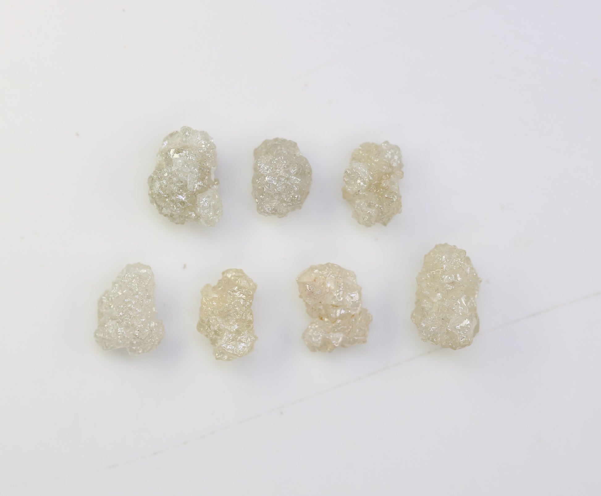3.94 CT Raw White Grey Rough Irregular Cut Diamond For Engagement Ring - JayKrishna Diamond