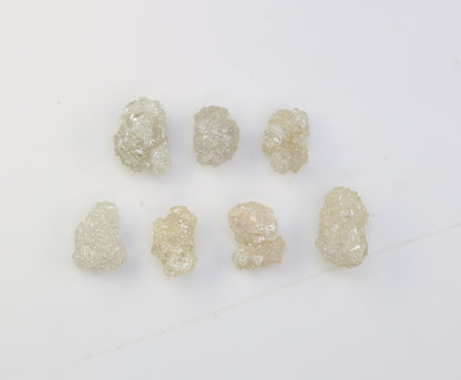 3.94 CT Raw White Grey Rough Irregular Cut Diamond For Engagement Ring - JayKrishna Diamond