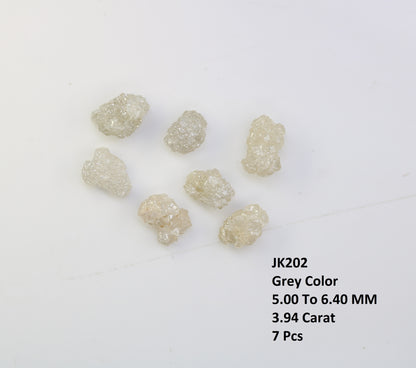 3.94 CT Raw White Grey Rough Irregular Cut Diamond For Engagement Ring - JayKrishna Diamond