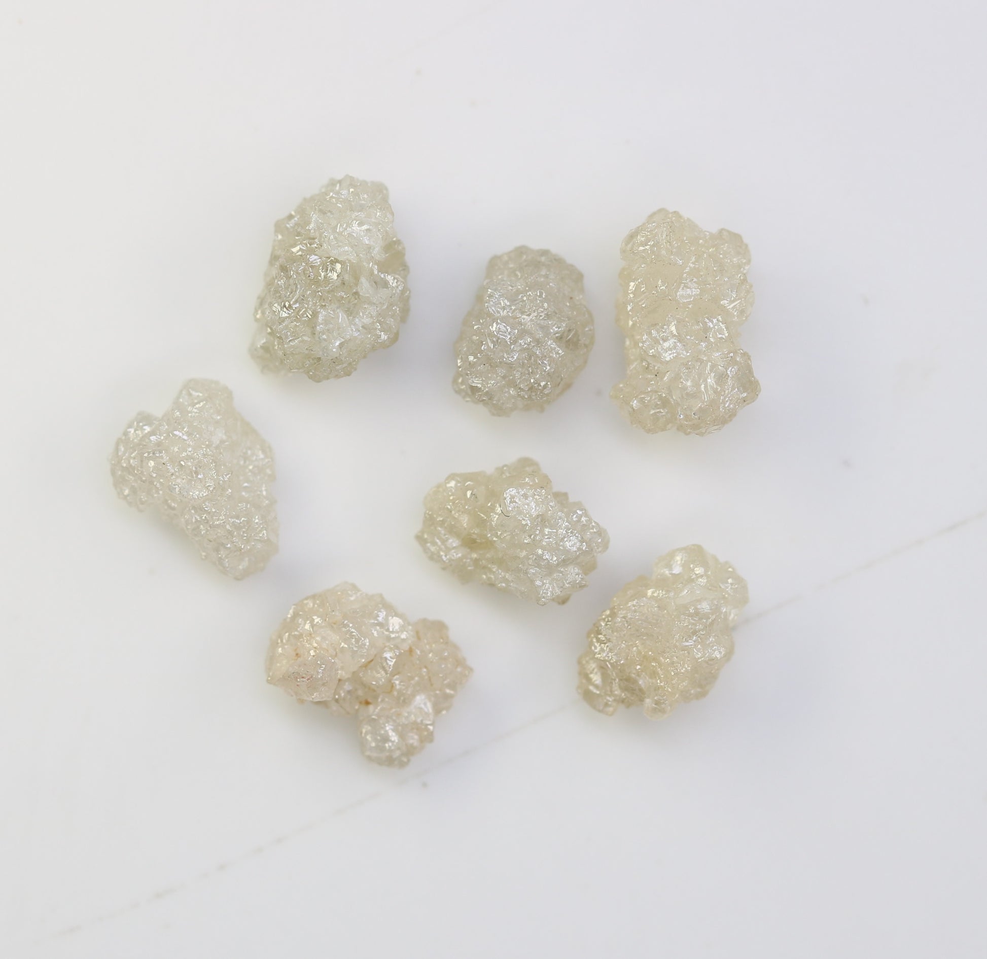 3.94 CT Raw White Grey Rough Irregular Cut Diamond For Engagement Ring - JayKrishna Diamond