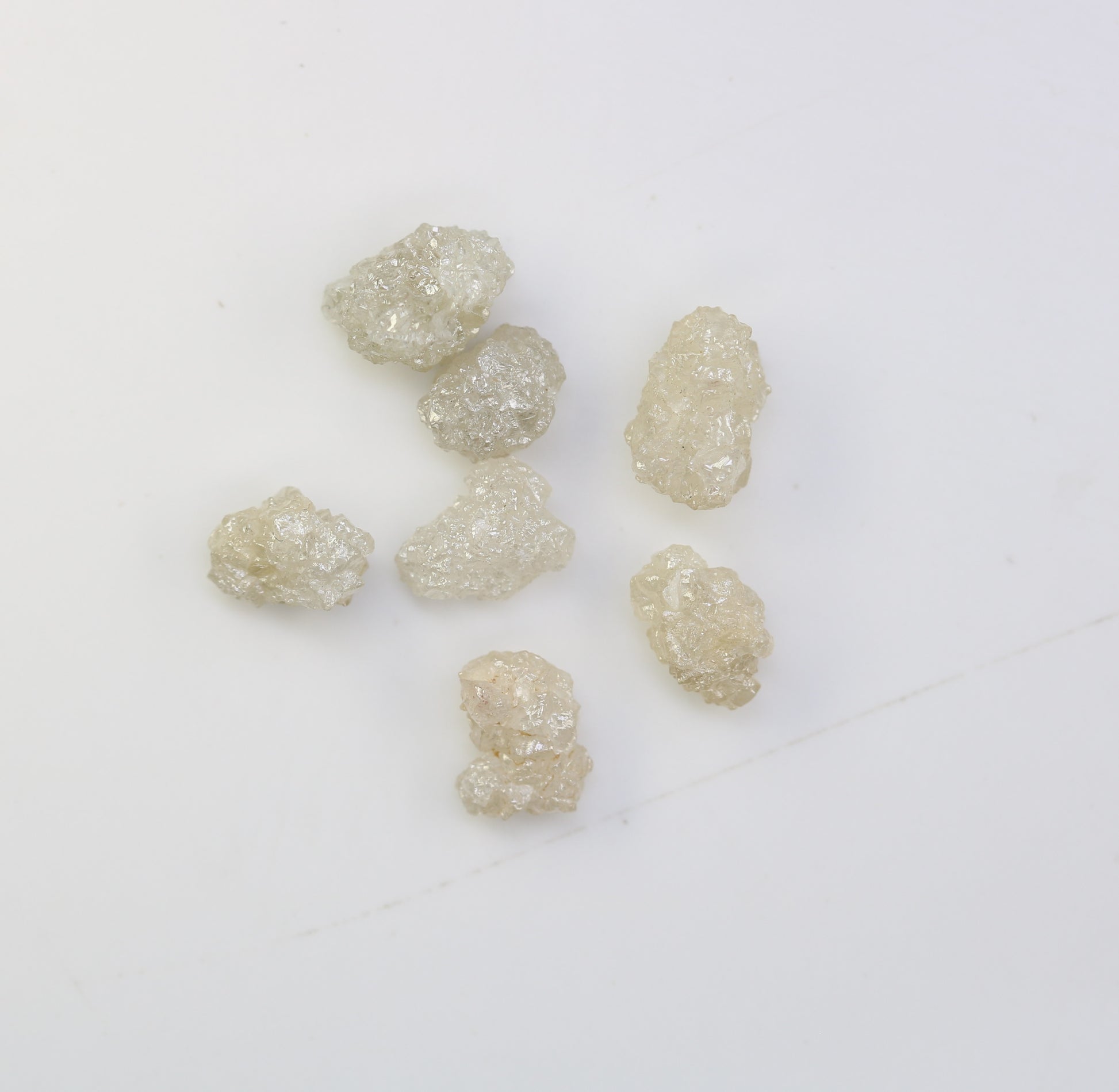 3.94 CT Raw White Grey Rough Irregular Cut Diamond For Engagement Ring - JayKrishna Diamond