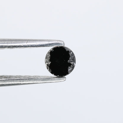0.21 CT Round Rose Cut Natural Black Diamond – Perfect for Engagement Rings - JayKrishna Diamond