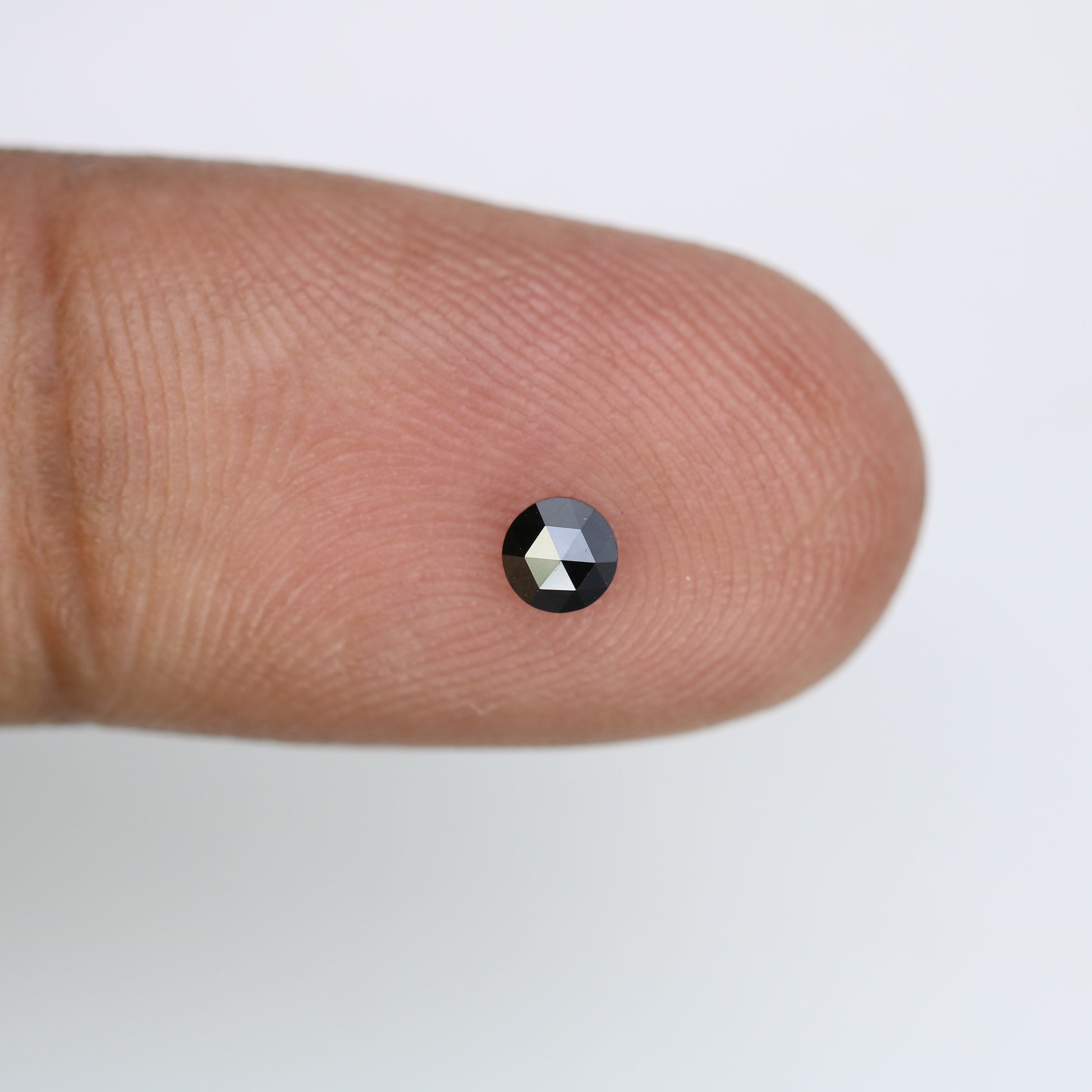 0.21 CT Round Rose Cut Natural Black Diamond – Perfect for Engagement Rings - JayKrishna Diamond