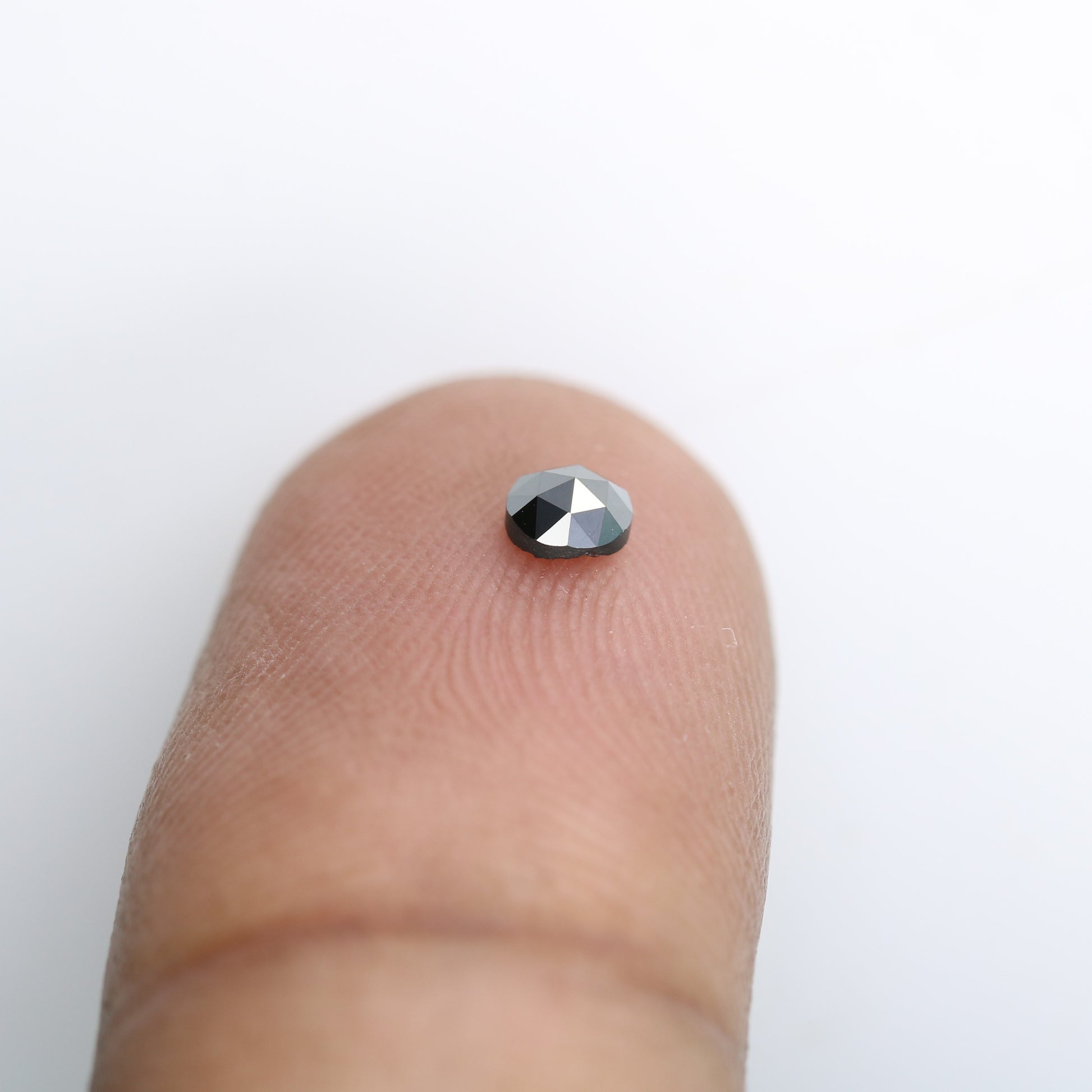 0.21 CT Round Rose Cut Natural Black Diamond – Perfect for Engagement Rings - JayKrishna Diamond