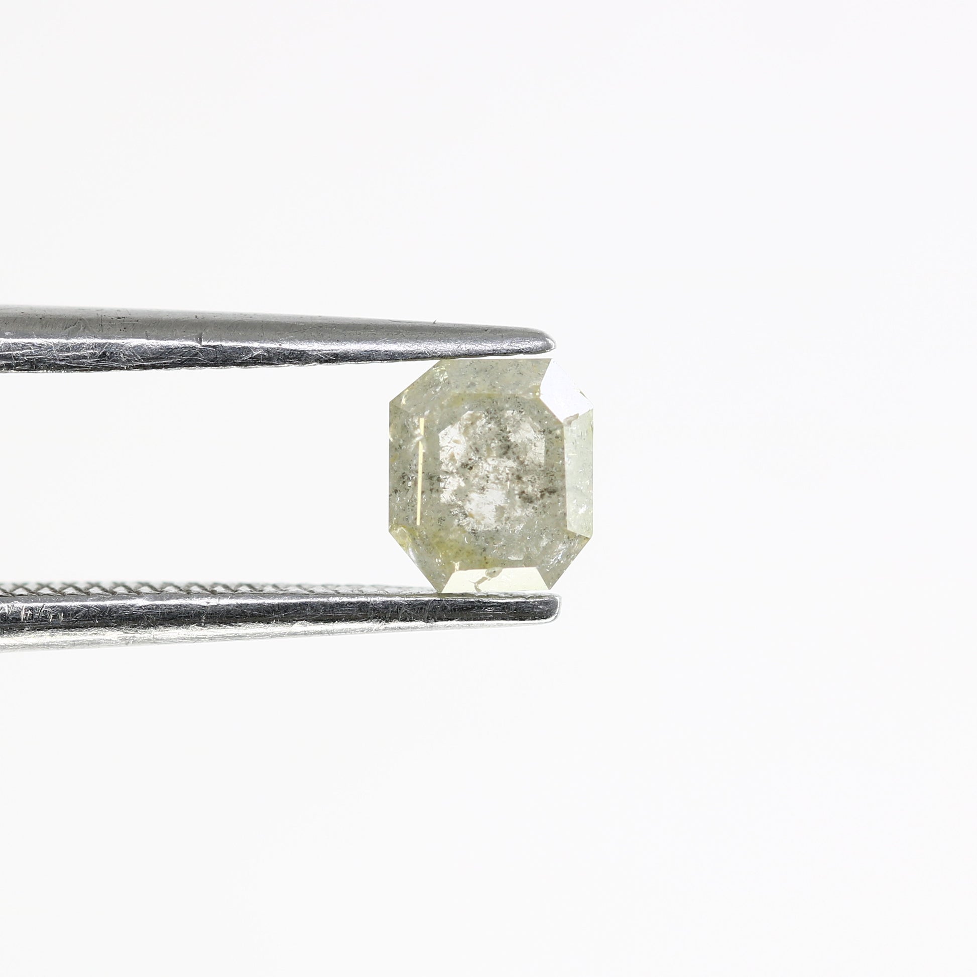 0.68 CT Grey Emerald Cut 4.80 MM Natural Diamond For Statement Ring - JayKrishna Diamond