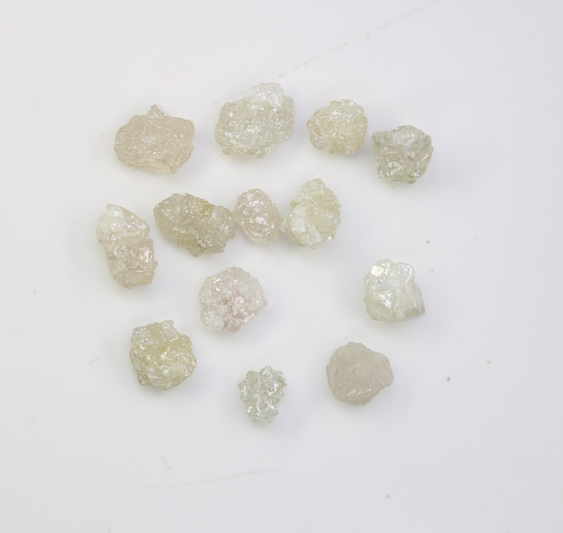 5.41 CT Raw Rough Irregular Cut White Grey Diamond For Engagement Ring - JayKrishna Diamond