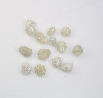 5.41 CT Raw Rough Irregular Cut White Grey Diamond For Engagement Ring - JayKrishna Diamond