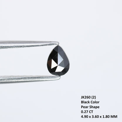 0.27 CT Black Pear Cut Natural Diamond – Ideal for Engagement Rings | Elegant Black Pear Shape Diamond Jewelry - JayKrishna Diamond
