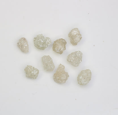 3.58 CT Uncut Raw Rough White Grey Diamond For Engagement Ring - JayKrishna Diamond