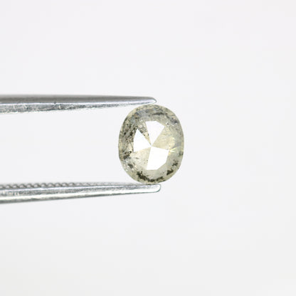 0.61 CT Salt and Pepper Oval Cut Diamond (5.80 MM) for Exquisite Designer Jewelry: Distinctive Gemstone Treasure - JayKrishna Diamond