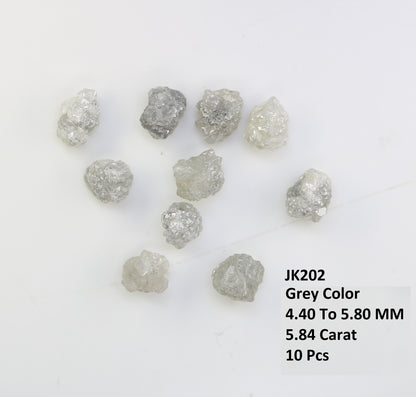 5.84 CT Grey  Rough Irregular Cut Diamond For Engagement Ring - JayKrishna Diamond