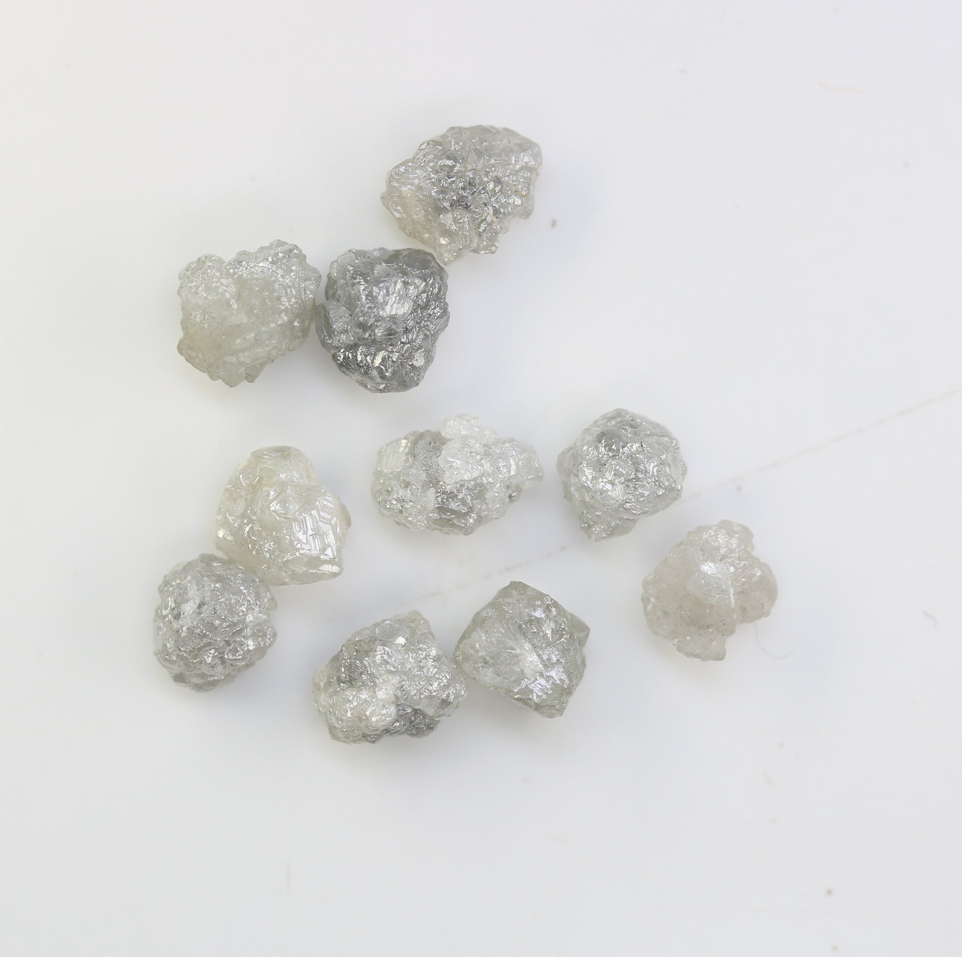 5.84 CT Grey  Rough Irregular Cut Diamond For Engagement Ring - JayKrishna Diamond