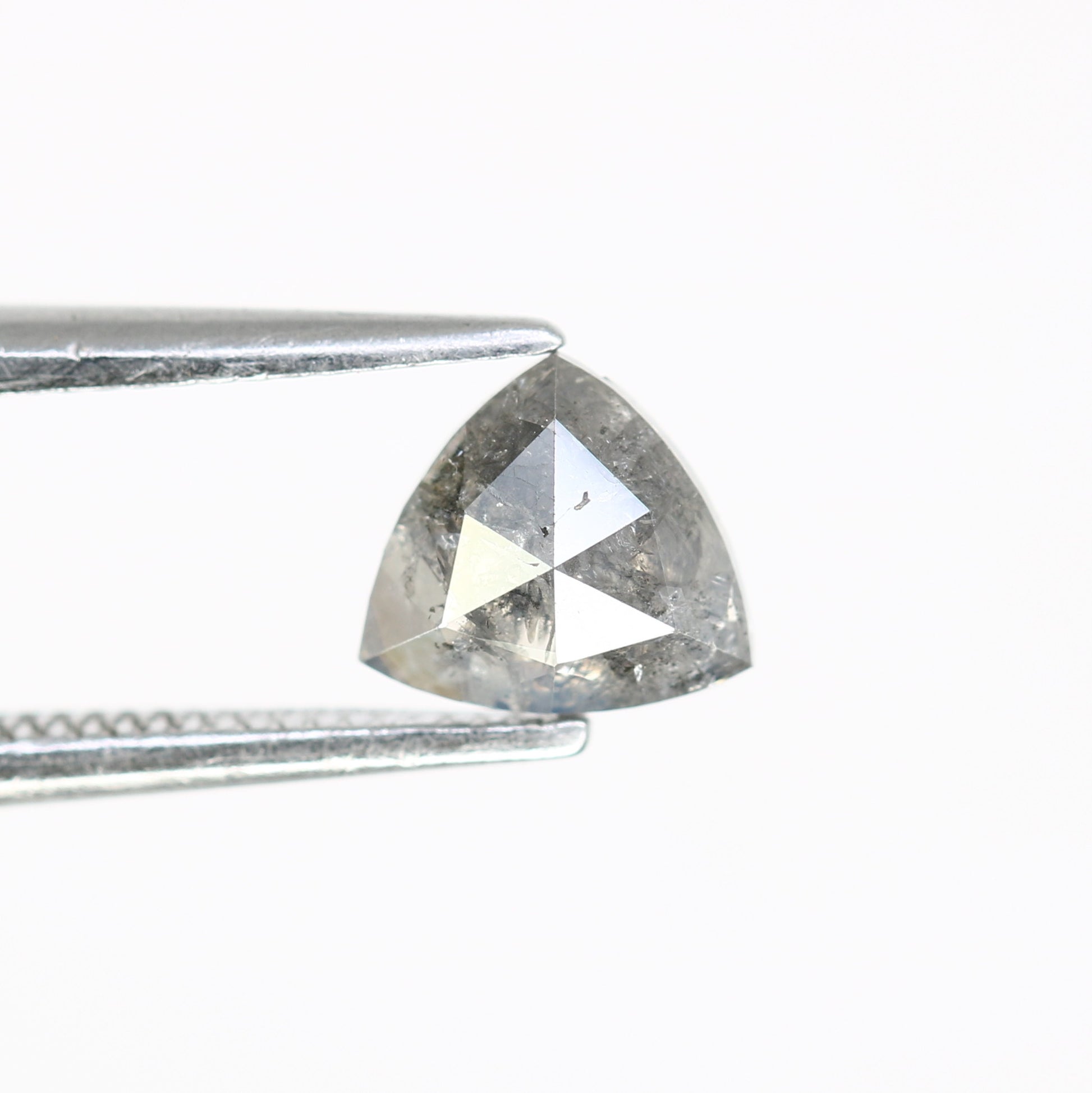 0.62 CT Triangle Shape Salt and Pepper Diamond (5.90 MM) for a Distinctive Promise Ring: Elegant Gemstone Jewelry Piece - JayKrishna Diamond