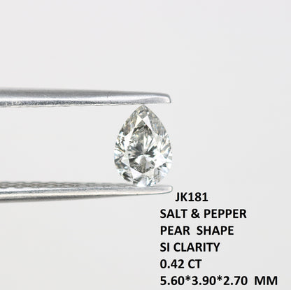 0.36 CT Pear Shape White Diamond | Natural Gemstone for Engagement Rings | Elegant & Ethical Jewelry - JayKrishna Diamond
