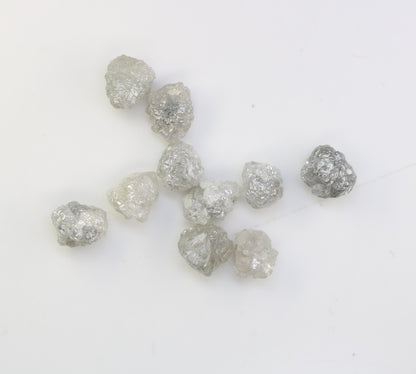 5.84 CT Grey  Rough Irregular Cut Diamond For Engagement Ring - JayKrishna Diamond